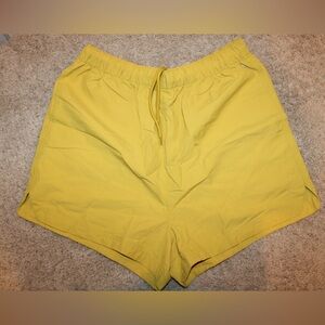 DSG Yellow Athletic Shorts Lightweight Elastic Waist
